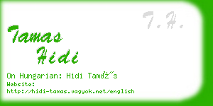 tamas hidi business card